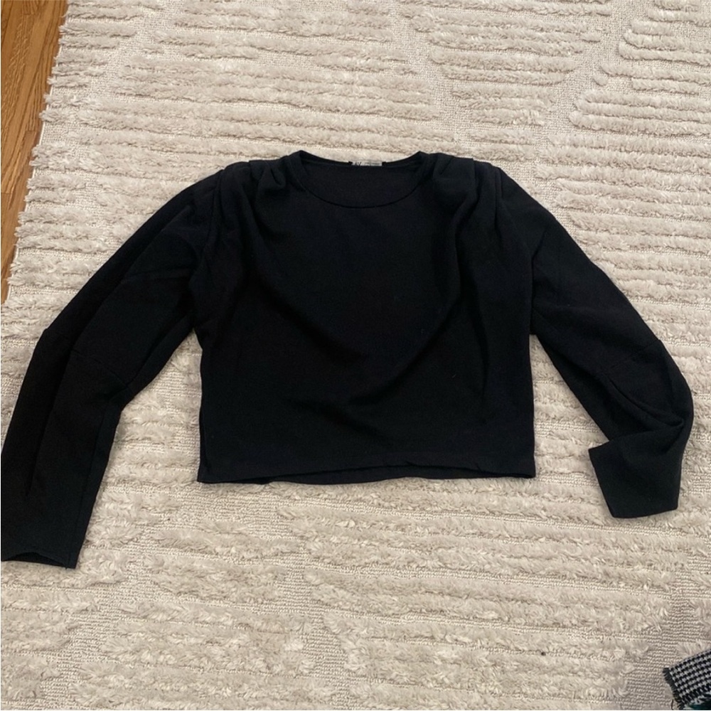 Zara Shoulder Padded Sweater Sz S